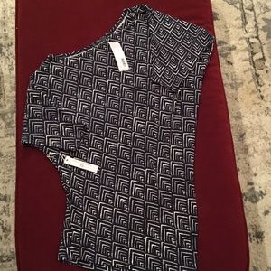 Tart (stitch fix), geo print top, S, NWT